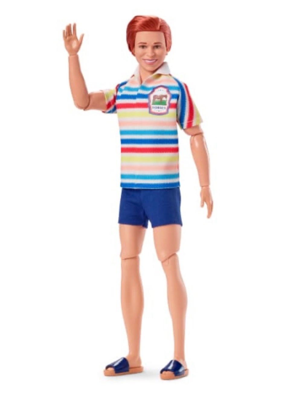 Mattel Barbie the Movie Allan Doll with  Striped Polo & Shorts plus pink outfit